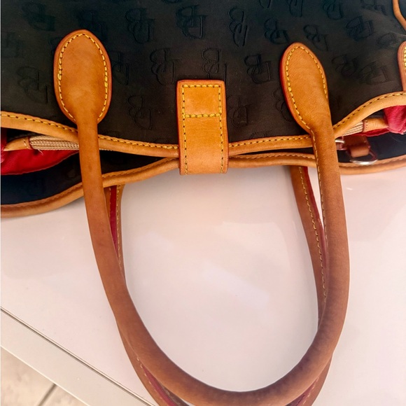 Dooney & Bourke Brown and Tan Satchel with Classic Design - Picture 8 of 13